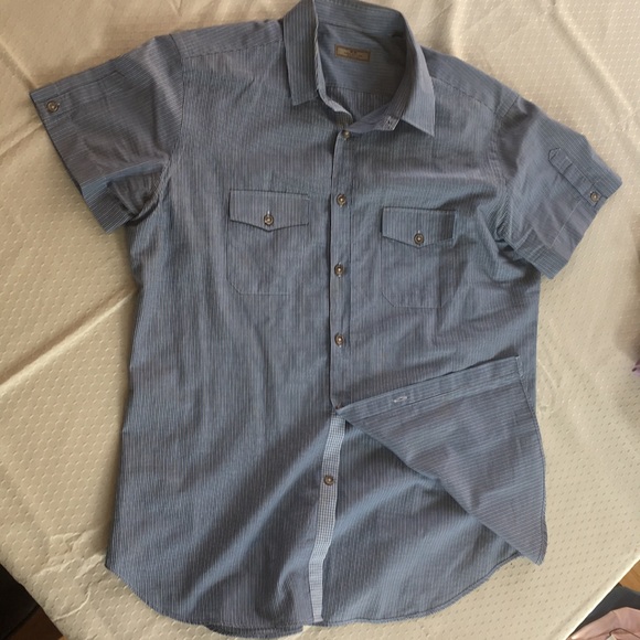 Blue Strips Casual Shirt Italian Made - Picture 7 of 8